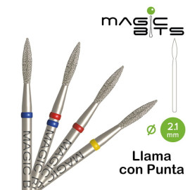 Fresa diamante Llama con punta 2,1mm Azul